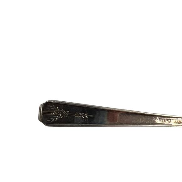 Vintage Community Plate Slotted Decorative Tomato Spoon Oneida 4 1/2" - Picture 3 of 8